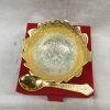 German Gold & silver Plated Bowl With Spoon