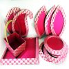 Decorative Pink Engagement Trays -13pcs