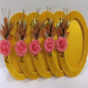 Sweets and Fruits Packing Tray - Yellow