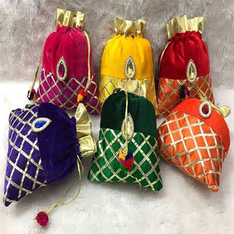 Kundan Potli Bags