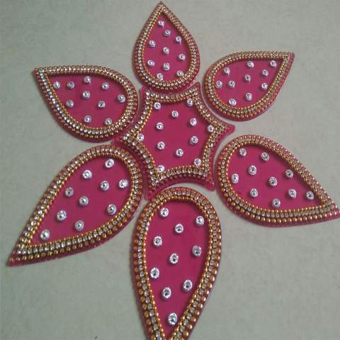 Designer Rangoli – Pink