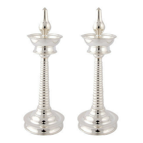 Silver Diya Oil Lamps