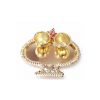 Gold Plated Puja Thali with Ganesha