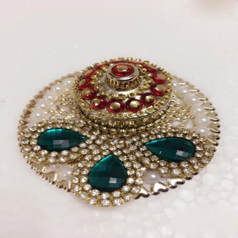 Fancy Kundan Kumkum Holder