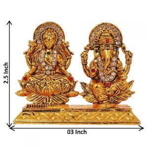 Laxmi Ganesha Car Dashboard Idol