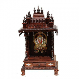 Rosewood Carved Puja Mandir 1.5ft