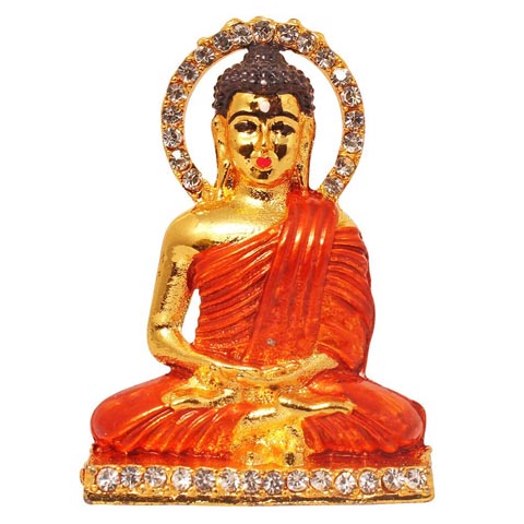 Gautam Buddha Car Dashboard Idol