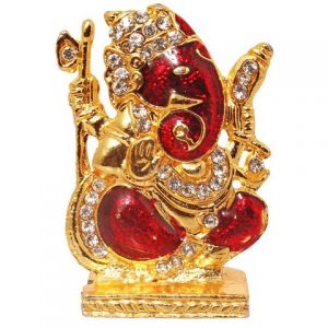 Ganesha With Stones Car Dashboard Idol