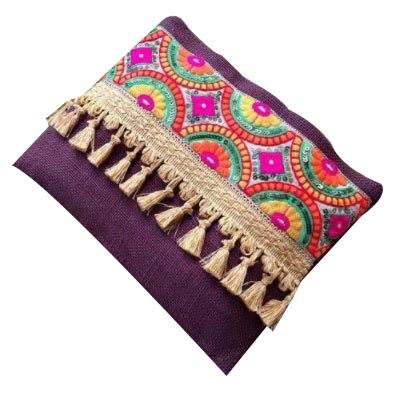 Designer Jute Ladies Clutch