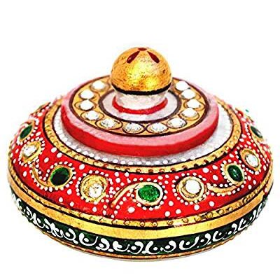 Marble Flower Designed KumKum Box