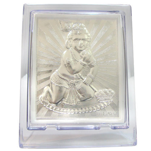 Silver Bal Gopal Photo Frame