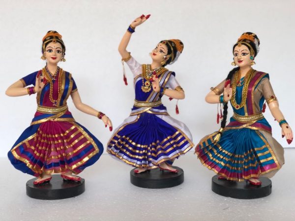 Dancing Dolls-Classical Dance Hastha Mudra 3 piece set